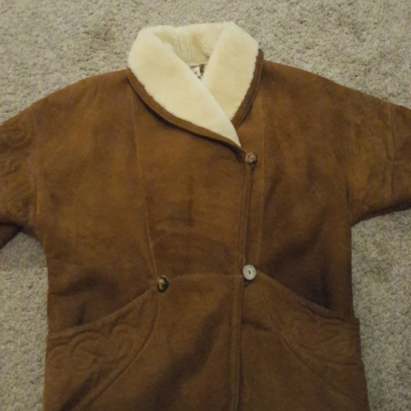 Vintage Hammer Genuine Lamb Skin Suede Coat - Picture 8 of 8